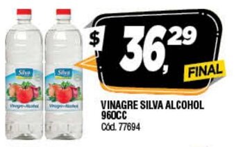 Supermercados Yaguar Vinagre Silva Alcohol 960cc oferta