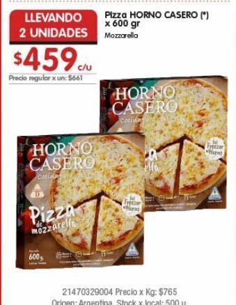 Pizza horno casero