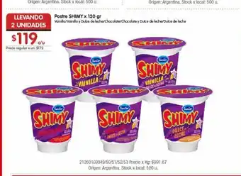 Disco Postre shimmy x 120 gr oferta