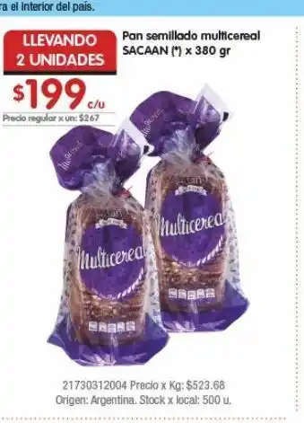 Disco Pan semillado multicereal oferta