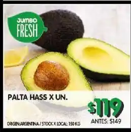 Jumbo Palta hass x un oferta