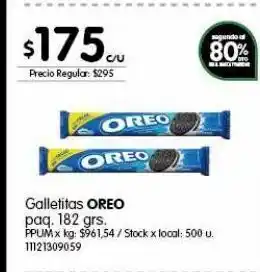 Jumbo Galletas oreo 182g oferta