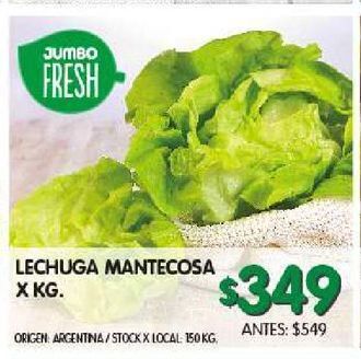 Jumbo Lechuga mantecosa x kg oferta