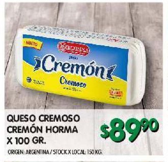 Jumbo Queso cremoso cremon horma x 100g oferta