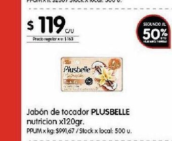 Disco Jabón de tocador plusbelle oferta