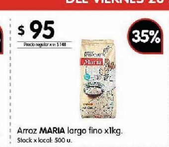 Disco Arroz maria largo fino x 1 kg oferta