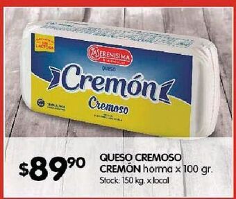 Disco Queso cremoso cremon oferta