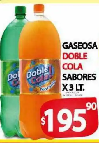 Supermercados Becerra Gaseosa doble cola sabores oferta