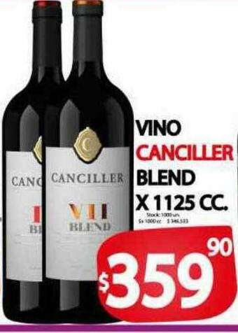 Supermercados Becerra Vino canciller blend oferta