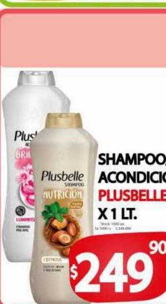 Supermercados Becerra Shampoo acondicionador plusbelle oferta