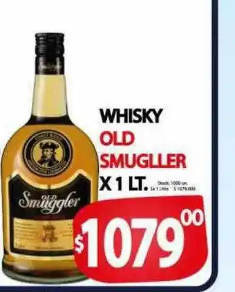 Supermercados Becerra Whisky old smugller oferta