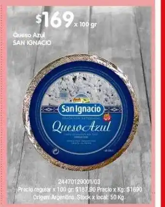 Disco Queso azul san ignacio oferta