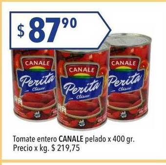 Hergo Tomate entero canale pelado oferta