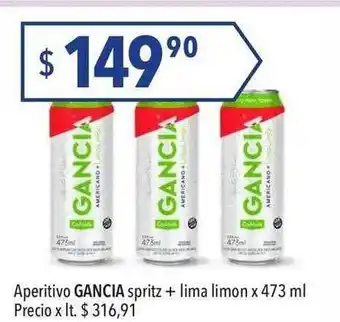 Hergo Aperitivo gancia spritz + lima limon oferta