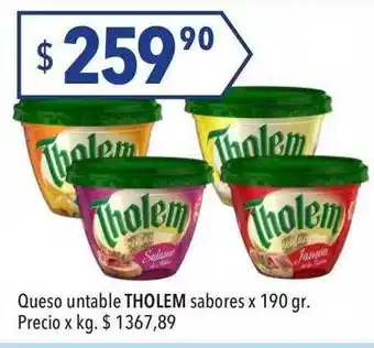 Hergo Queso untable tholem sabores oferta