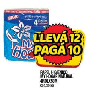 Supermercados Yaguar My Hogar Papel Higienico Natural 4Rolx30M oferta