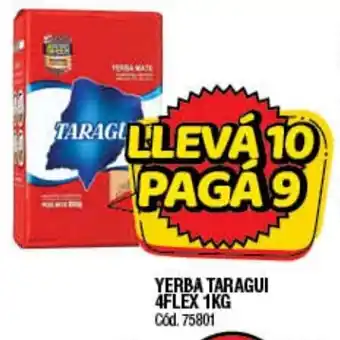 Supermercados Yaguar Taragui Yerba 4flex 1kg oferta