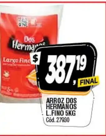Supermercados Yaguar Dos Hermanos Arroz L.Fino 1kg oferta