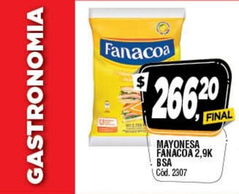 Supermercados Yaguar Fanacoa Mayonesa 2,9k BSA oferta