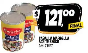Supermercados Yaguar Marbella Caballa Aceite 380gr oferta