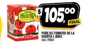 Supermercados Yaguar De La Huerta Pure De Tomates 1,03kg oferta