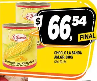 Supermercados Yaguar La Banda Choclo Am Gr 300g oferta