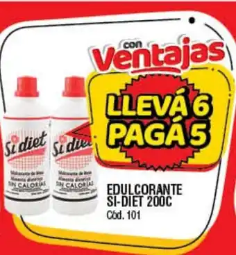 Supermercados Yaguar Edulcorante Si-Diet 200c oferta