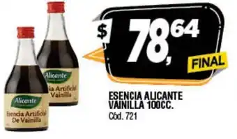 Supermercados Yaguar Esencia Alicante Vainilla 100cc oferta