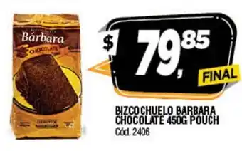 Supermercados Yaguar Barbara Bizco Chuelo Chocolate 450g Pouch oferta