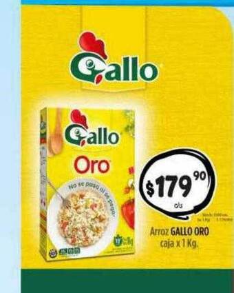 Supermercados Becerra Arroz gallo oro oferta