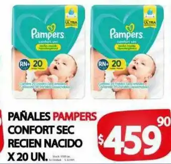 Supermercados Becerra Pañales pampers confort sec recien nacido oferta