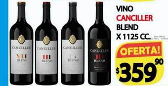 Supermercados Becerra Vino canciller blend oferta