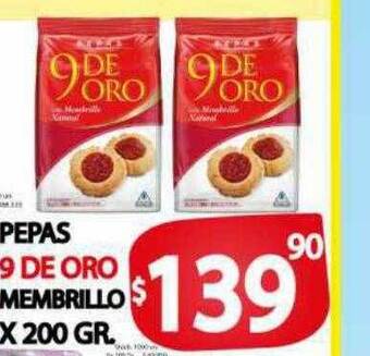 Supermercados Becerra Pepas 9 de oro membrillo oferta