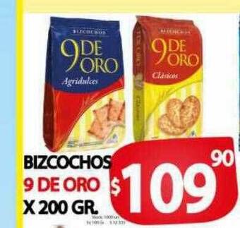 Supermercados Becerra Bizcochos 9 de oro oferta