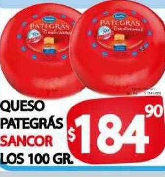 Supermercados Becerra Queso pategrás sancor oferta