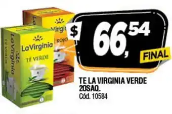 Supermercados Yaguar Te La Virginia Verde 20saq oferta