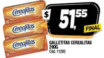 Supermercados Yaguar Cerealitas Galletitas 200g oferta