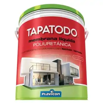 Pinturerías Rex Membrana poliuretanica tapatodo rojo plavicon 5 kg oferta