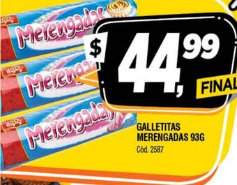 Supermercados Yaguar Galletitas Merengadas 93g oferta