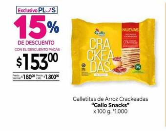 La Anonima Galletitas de arroz crackeadas oferta