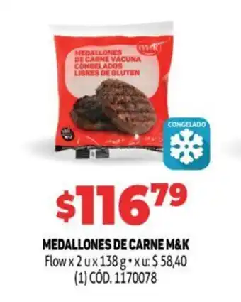 Makro M&K medallones de carne oferta