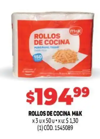 Makro M&K rollos de cocina oferta