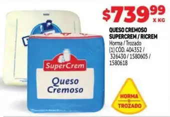 Makro Queso crmeoso supercrem / ricrem oferta