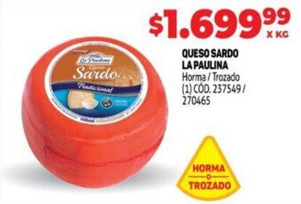 Makro LA PAULINA queso sardo oferta