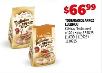 Makro LULEMUU tostadas de arroz oferta