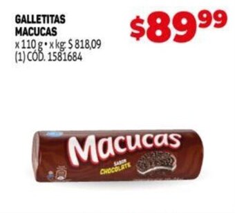 Makro MACUCAS galletitas oferta