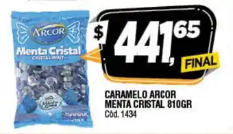 Supermercados Yaguar Arcor Caramelo Menta Cristal 810gr oferta