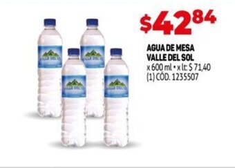 Makro Agua de mesa valle del sol oferta