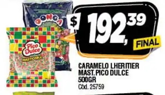 Supermercados Yaguar Caramelo Lheritier Mast.Pico Dulce 500gr oferta