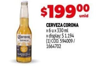 Makro CORONA cerveza oferta